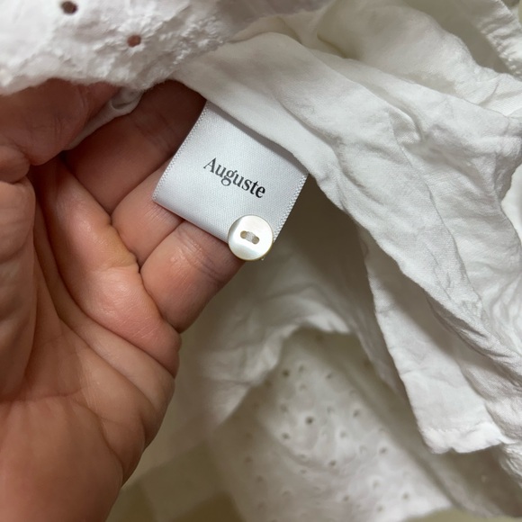 AUGUSTE ALANNAH Embroidered Mini Dress White - Small - Picture 10 of 13